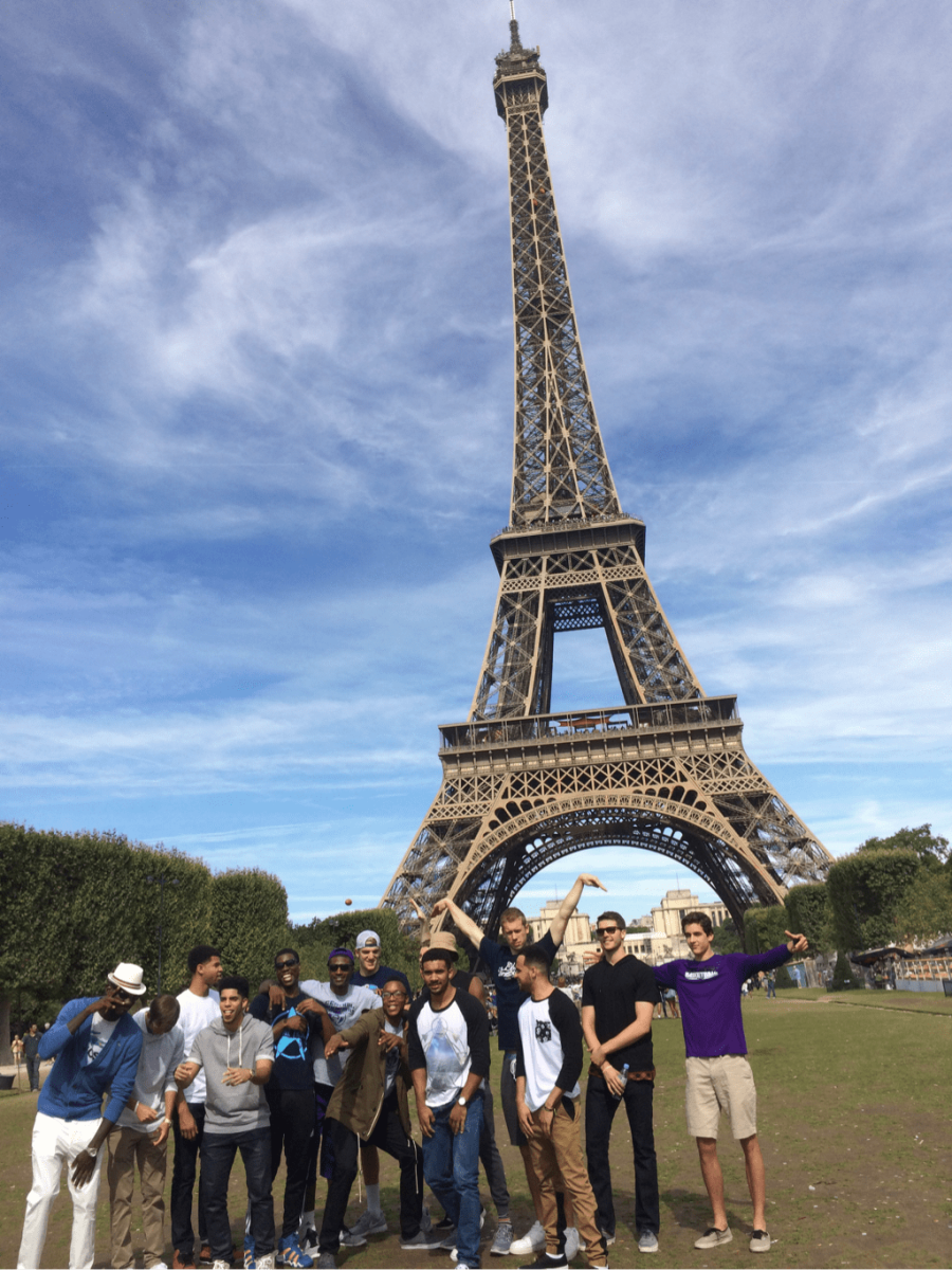 Basketball Boys Say ‘Bonjour’