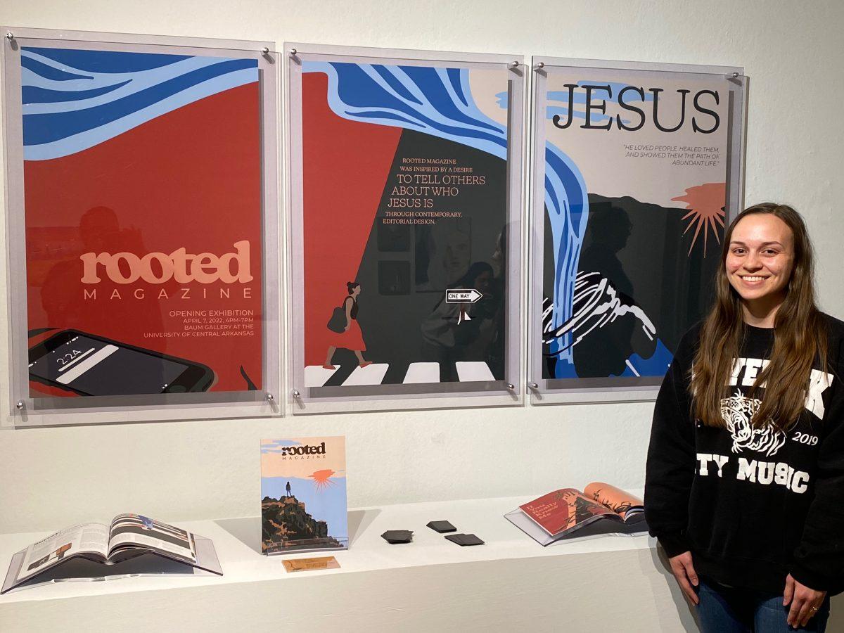 BFA student Jillian Bateman, “Rooted Magazine, 2022.” Graphic design.