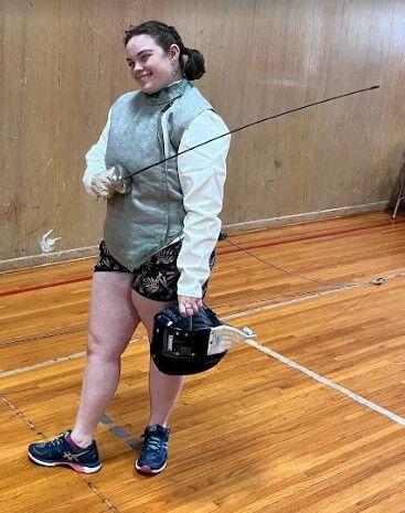 Hailey Beliew is an English major with a minor in gender studies. Beliew fences in the Central Arkansas Fencing Club after classes.