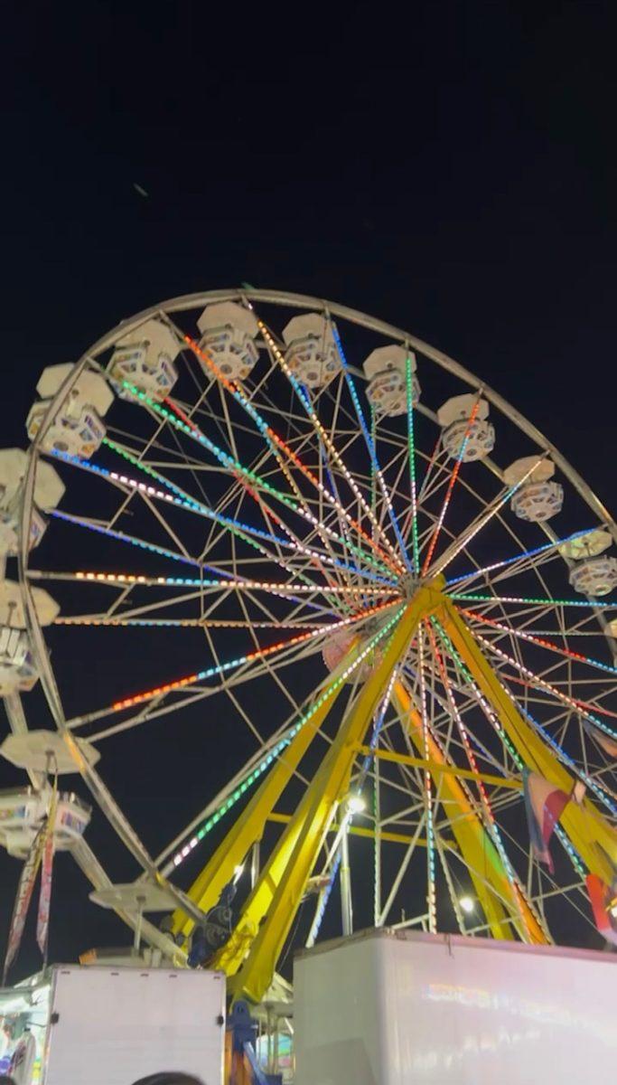 In previous years, there have been two Ferris wheels. This year, only one was open for attendees.
