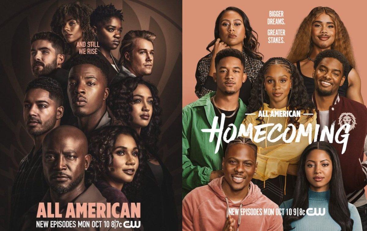 “All American” cast (left) and “All American: Homecoming” (right) cast deliver season premiere episodes in a crossover fashion. The first episodes premiered Oct. 10 on The CW Network; both shows will continue to release new episodes every Monday.