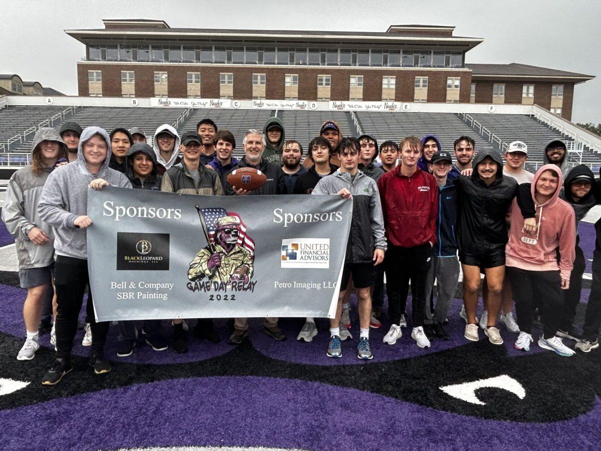 Kappa Sigma holds its annual Homecoming rely Oct. 29. The relay began bright and early 5:30 a.m. at the Little Rock Capitol. Members of Kappa Sigma, including Kappa Sigma alumni President Houston Davis.