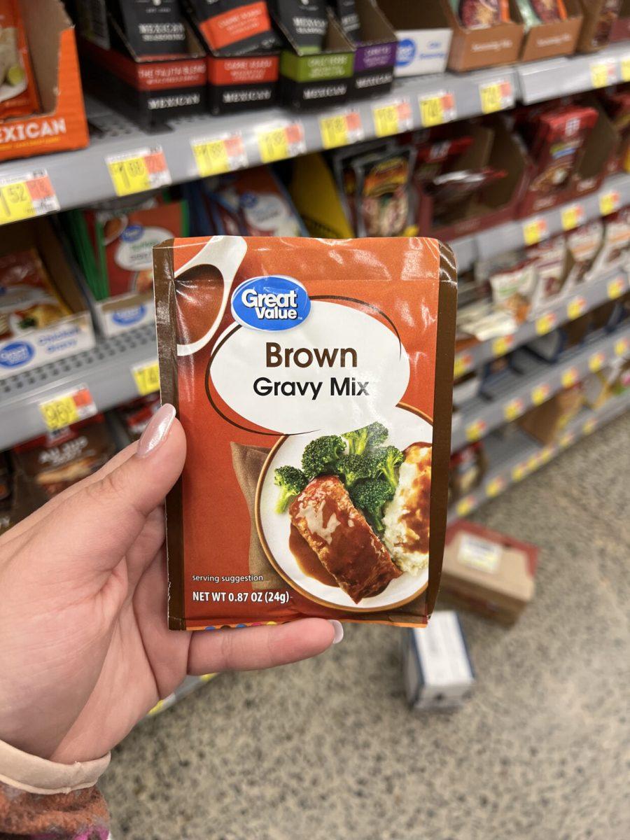 Great Value Brown Gravy Mix, 0.87 ounce for $0.40