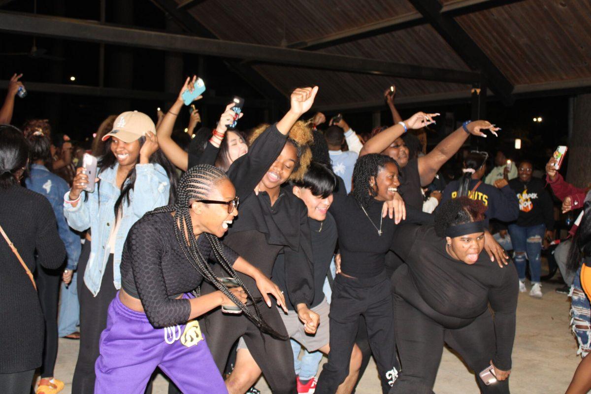 Attendees of The Block is Hot dance at the Crafton Alumni Pavilion.