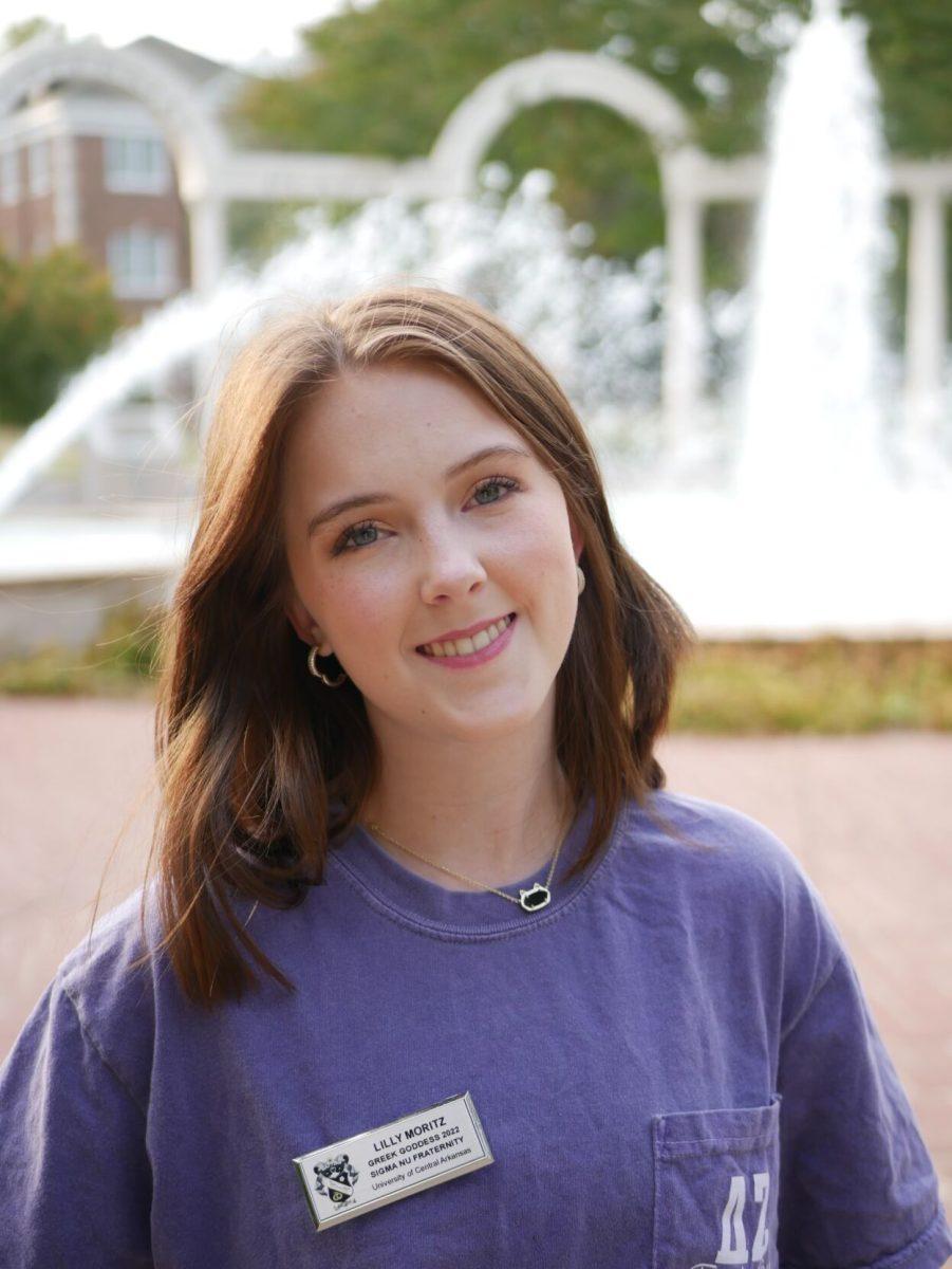 Lily Moritz enjoys being involved on campus. She is a member of UCA Pre-Law Society, Student Orientation Staff and Delta Zeta.