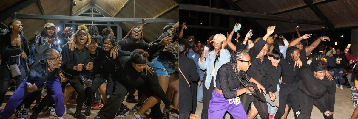 Attendees of The Block is Hot dance at the Crafton Alumni Pavilion.