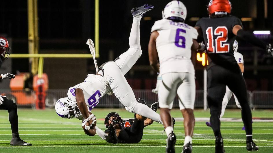 UCA tight end and sophomore Jordan Owens gets tripped up by a Thunderbird. The Bears secured a win against Southern Utah with a final score of 29-27.