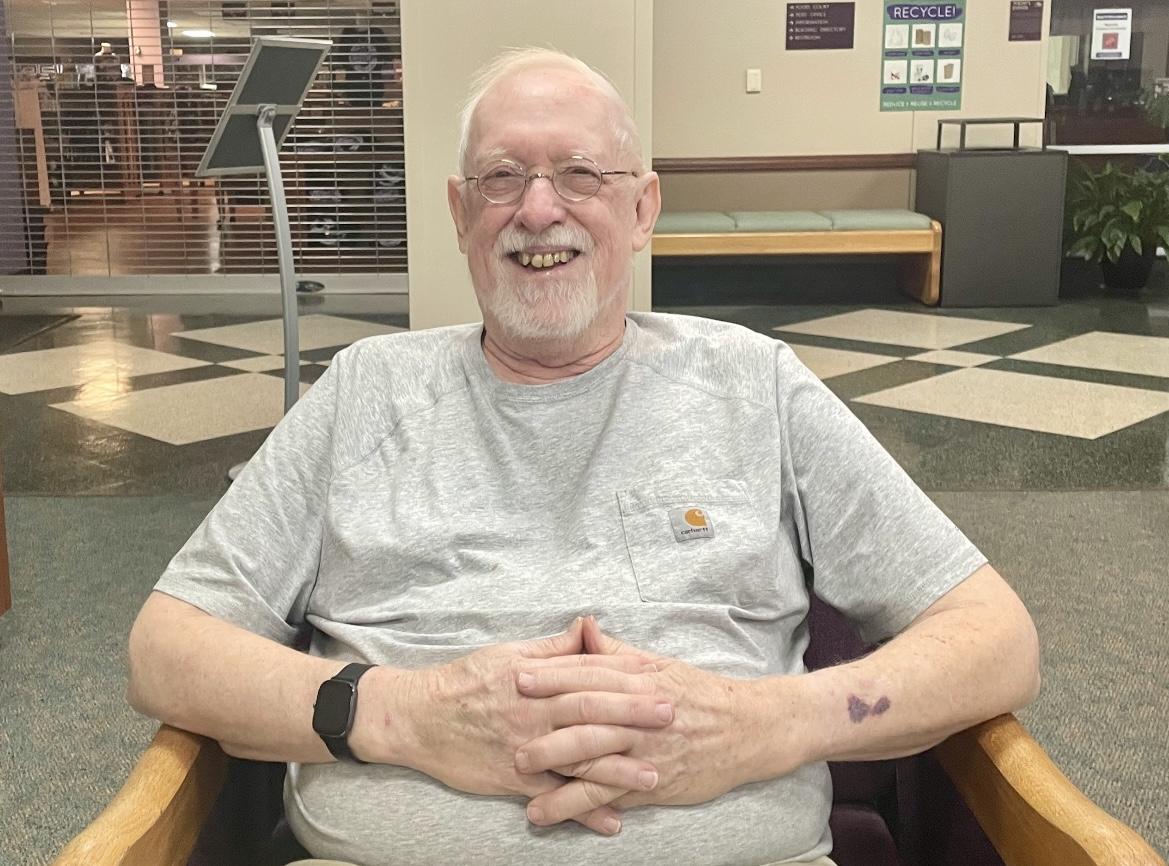 Dennis Knox, 76, is graduating this fall with a degree in general studies. He first enrolled at UCA in 1965. 