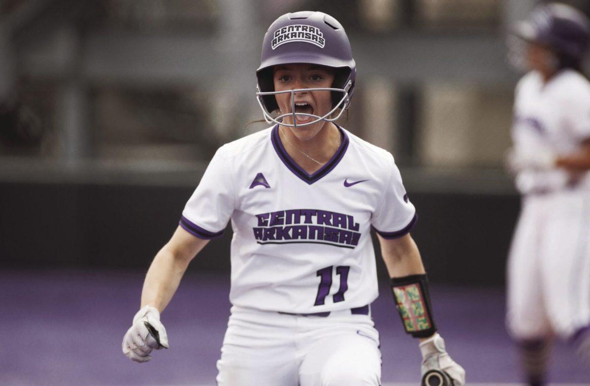 Junior infielder Kylie Griffin walks up to home plate with bat in hand. Griffin has made a total of seven runs so far this season.