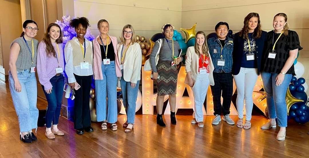 Current students and alumni of the UCA interior Design Program pose for a group photo at the American Society of Interior Designers Summit on April 12. An anonymous donor recently gave the program $5 million.