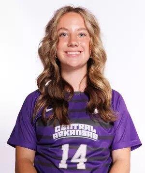 Freshman forward Sophia Backstrom has played three games in her UCA career. Backstrom scored her first goal against the University of Tulsa on Aug. 16.