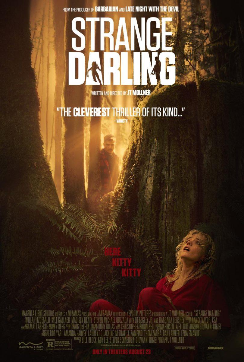 “Strange Darling,” which stars Willa Fitzgerald and Kyle Gallner, follows a one-night stand turned vicious murder spree. 