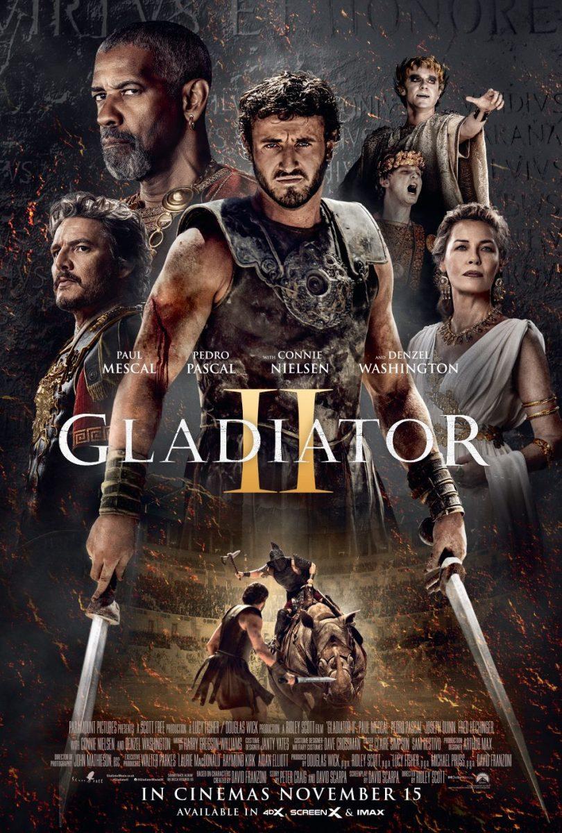 Set years after the original film, Gladiator II follows Lucius (Paul Mescal) as he enters the Colosseum to avenge the death of his father, Maximus. The storytelling, cinematography and action-packed battle scenes draw the audience in.