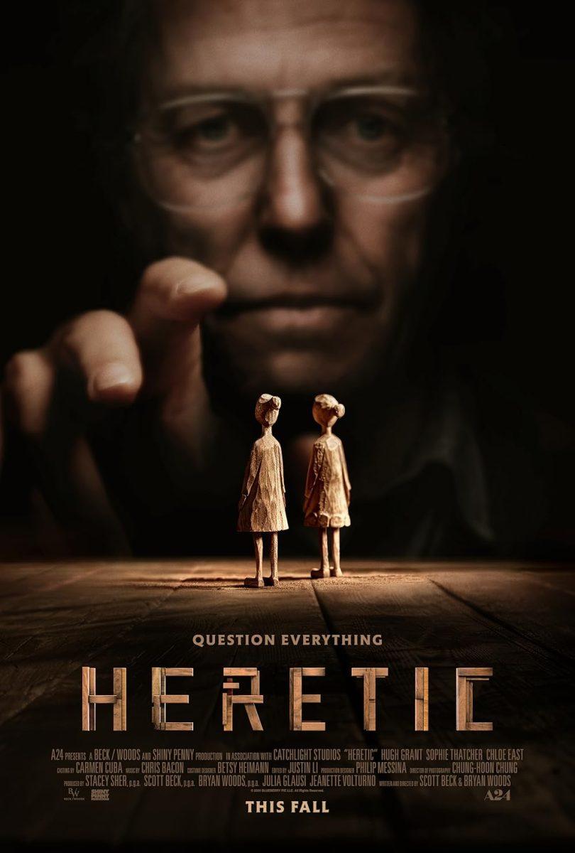 Hugh Grant makes his horror movie debut as the curious Mr. Reed in  “Heretic.” Mr. Reed is a strange man with dark intentions, trapping two missionaries to play a twisted game that tests their faith.