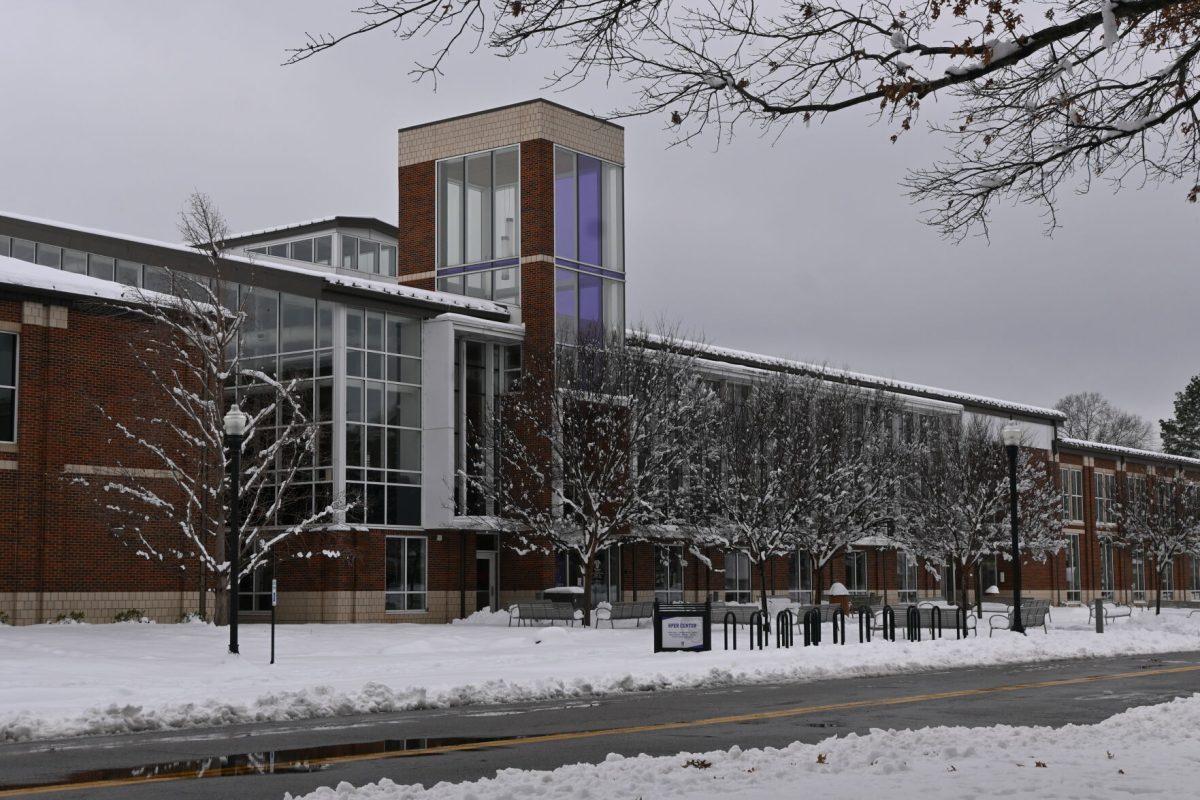 The HPER center located on Donaghey Avenue. The HPER was one of several parts of UCA's campus closed during the inclement weather. 
