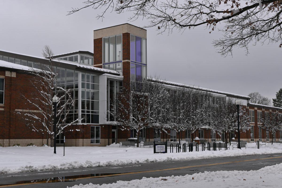The HPER center located on Donaghey Avenue. The HPER was one of several parts of UCA's campus closed during the inclement weather. 