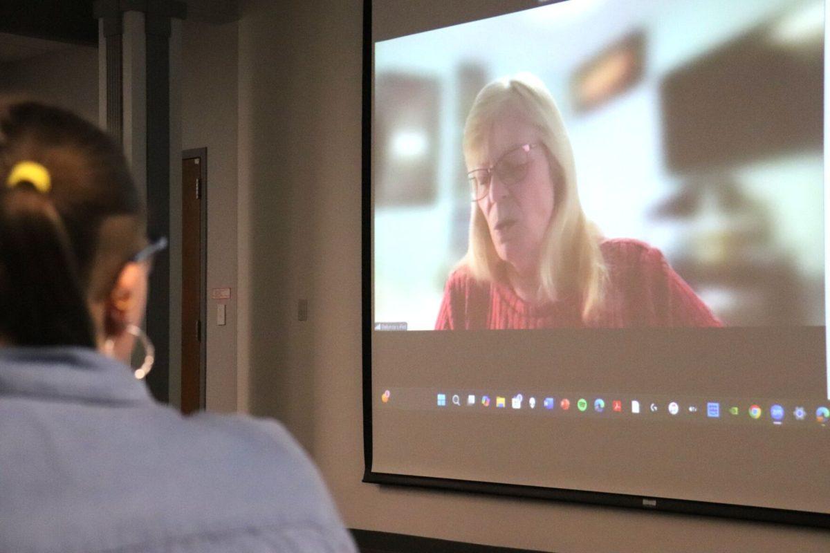 Arkansas native Belynda Goff talks to the UCA Pre-Law Society about her wrongful conviction. Goff was convicted of murdering her husband in 1996.